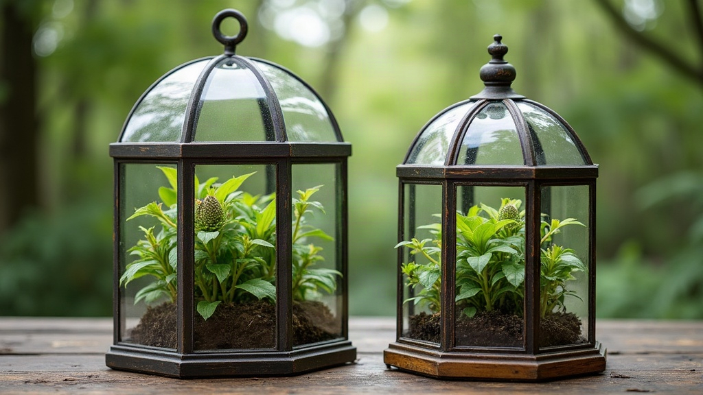 Geometric Wardian Cases vs Antique Glass Cloches for Humidity